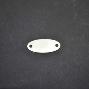 Oval outer latch plate, aluminium - Large