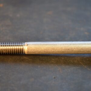 Securing bolt, with plastic foot