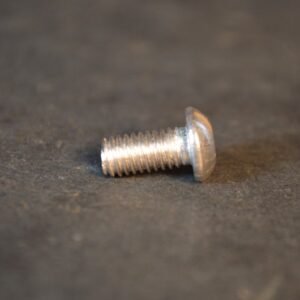 Screw, button head, slotted, M6 x 12, stainless
