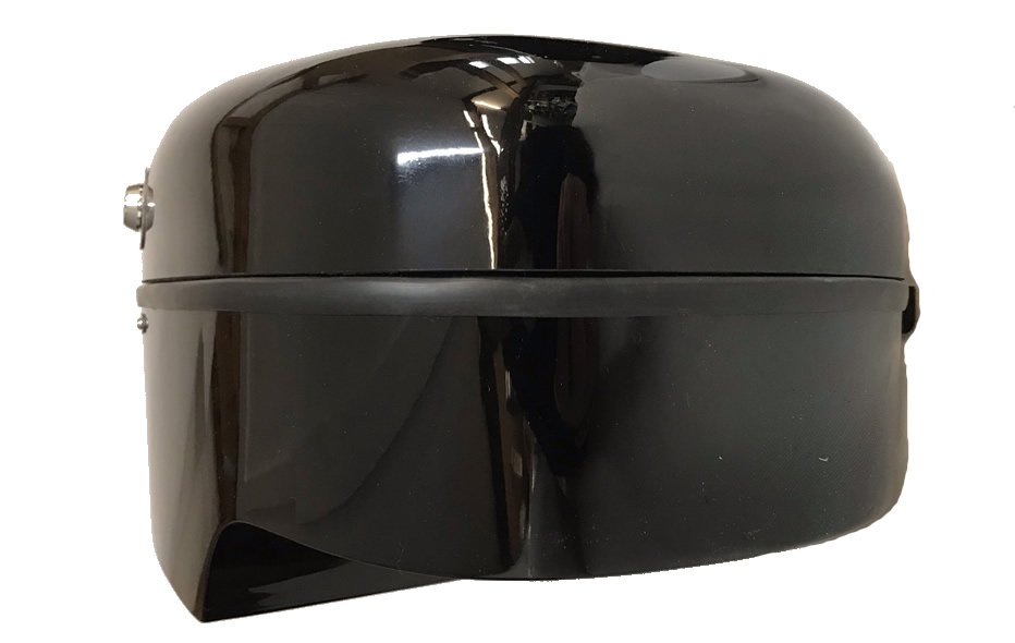 Meteor pannier, Slimline for upswept exhausts - Right, black