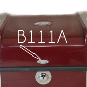 Oval outer latch plate, aluminium