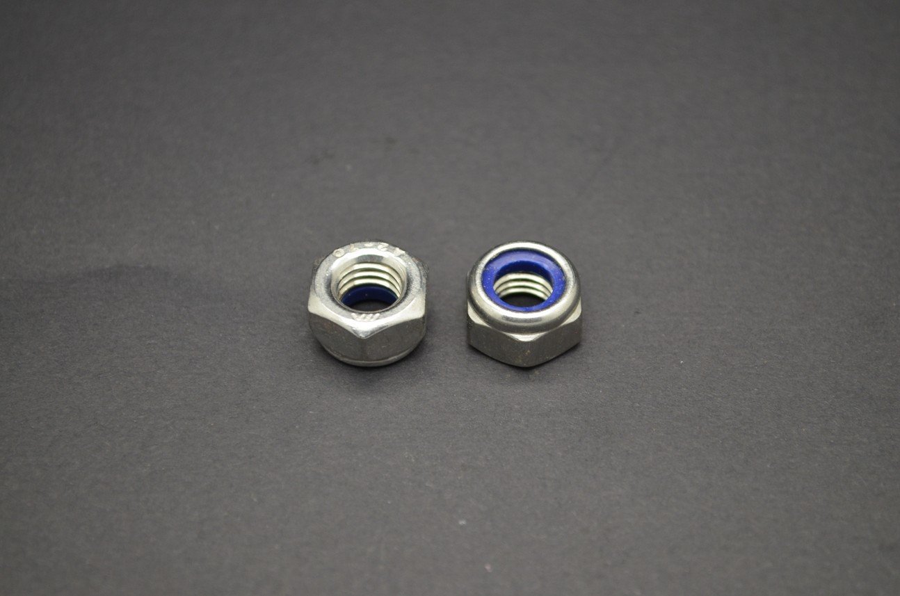 Nyloc nut, M8, stainless