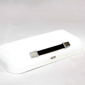 Dolomite lid - small, with new style handle, white