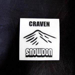 Sticker, Snowdon - Black