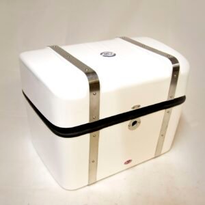 Stelvio topbox, white - Will Hold Full Face Helmet